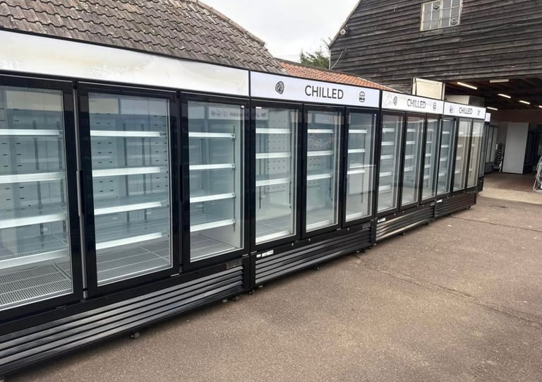 Commercial display fridges or freezers doubles triples singles cafe shop restaurant 