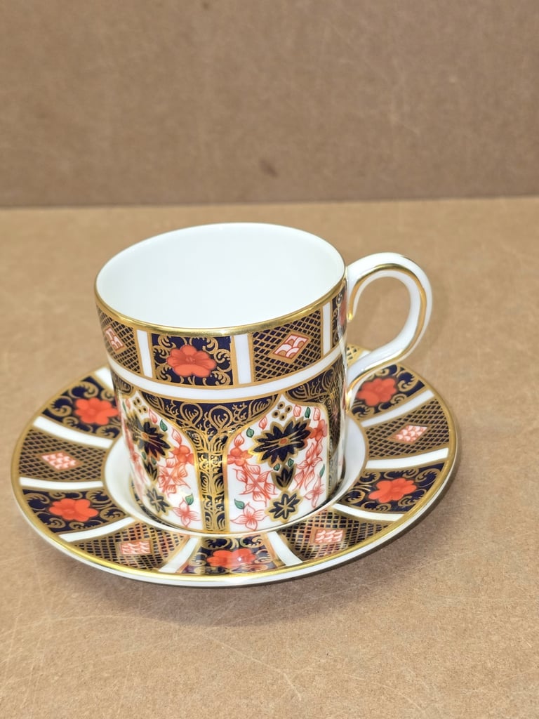 image for Royal Crown Derby Old Imari 1128 Coffee Can and Saucer