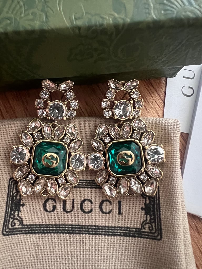 Gold earrings