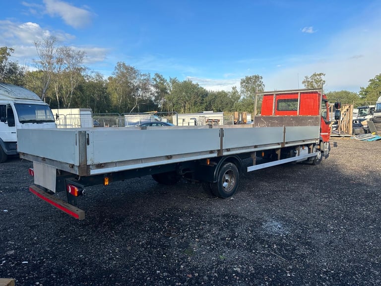 DAF TRUCKS LF150 2015 Euro 6 7.5 ton dropside truck Manaul scaffold