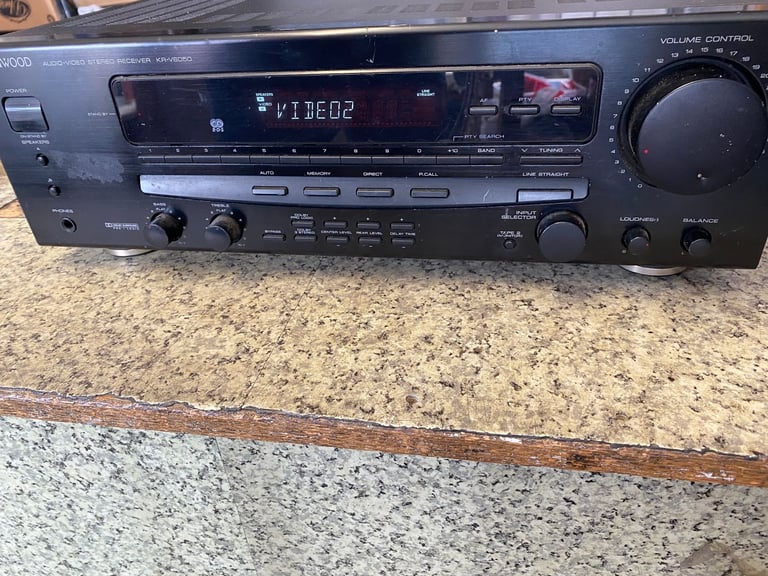 KENWOOD KR-V6050 280WATTS AUDIO VIDEO SURROUND SOUND AMPLIFIER 