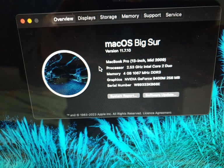 APPLE MACBOOK PRO A1278 13inch LAPTOP WITH CHARGER 2.53GHZ C2D, 4GB DDR3 128GB SSD RUNNING BIG SUR