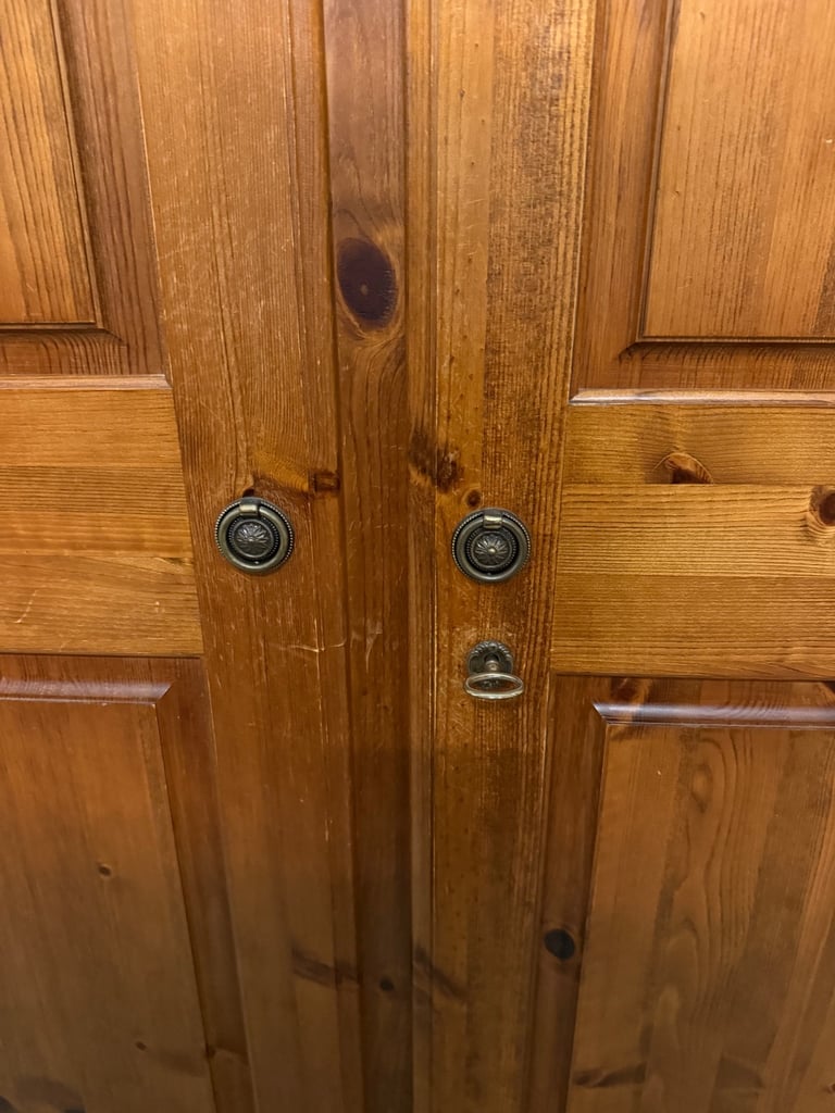 Ducal Pine Double Wardrobe 