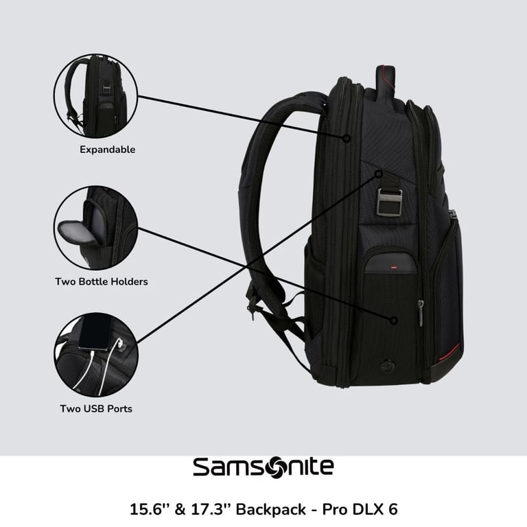 COMPUTER BACK PACK - OVERNIGHT BAG GENUINE SAMSONITE DLX PRO 6