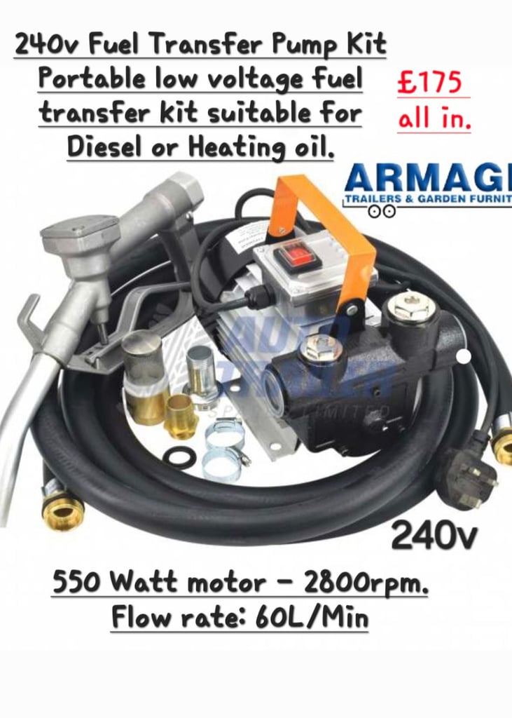 400lt fuel diesel bowser tank for vans pickups diggers jcb