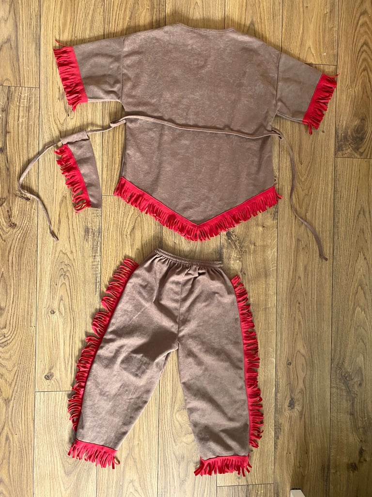 HALLOWEEN KIDS NATIVE AMERICAN INDIAN KIDS DRESS UP COSTUME BLOOMING MARVELLOUS AGE 3-4 YEARS 
