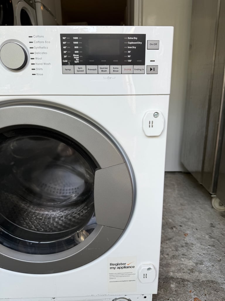 8KG HOWDENS HJA8900 BUILT IN WASHER & DRYER WITH WARRANTY   