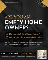 EMPTY HOMES? CALL US NOW 