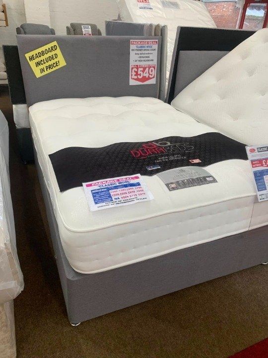 image for 5ft King Divan Bed – Mattress + Storage Drawers – Limited Offer – Fast Delivery