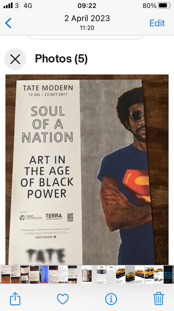 image for African American Poster of Tate Gallery exhibition 