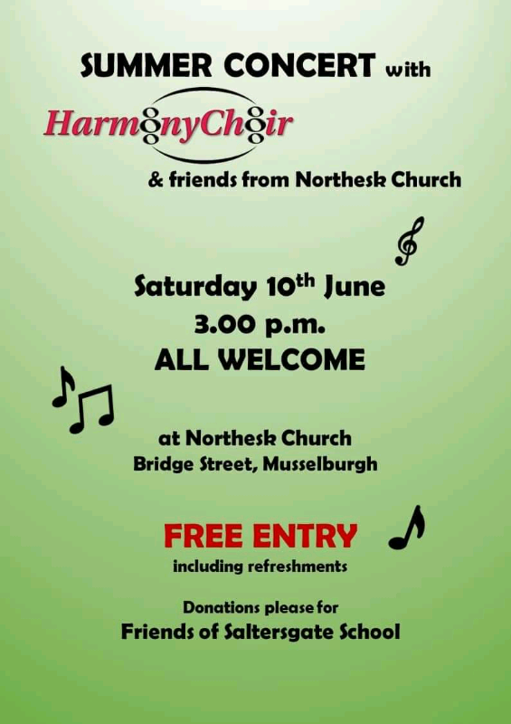 Harmony Choir summer concert in Musselburgh 