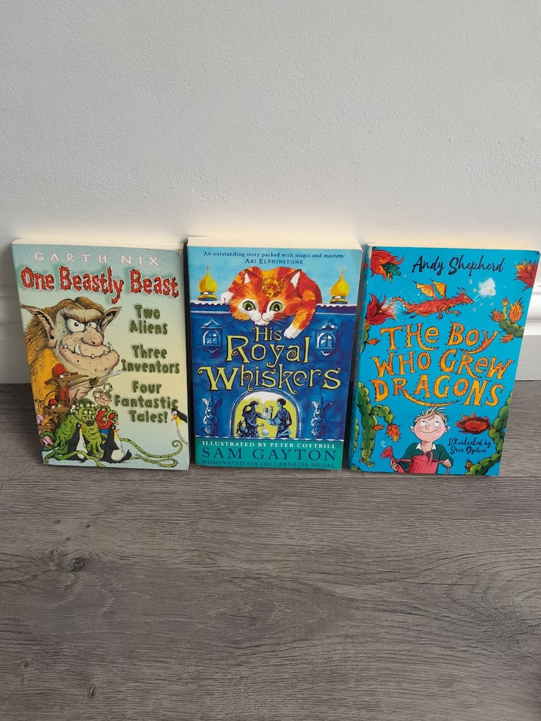 image for Children's books x3 age 7-11 Royal Whiskers Boy Grew Dragons Bestly Beast