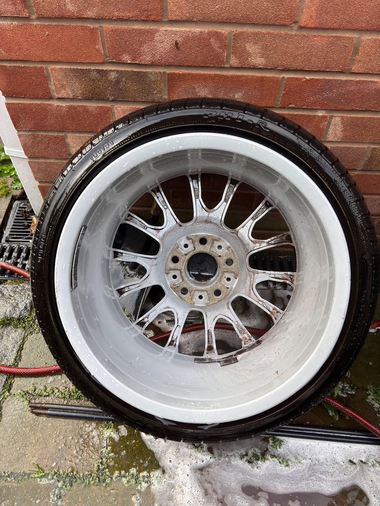 GENUINE BMW STAGGERED BBS 216m MOTORSPORT 320si ALLOY WHEELS.e90,e46,f20,f30