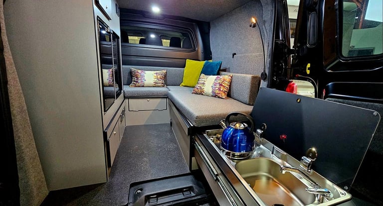 Vauxhall Vivaro combi camper 2 berth 3k 6 seats/belts 2021 slide out kitchen