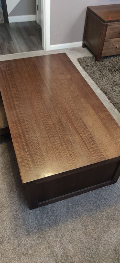Solid Australian Oak Coffee Table with Drawers