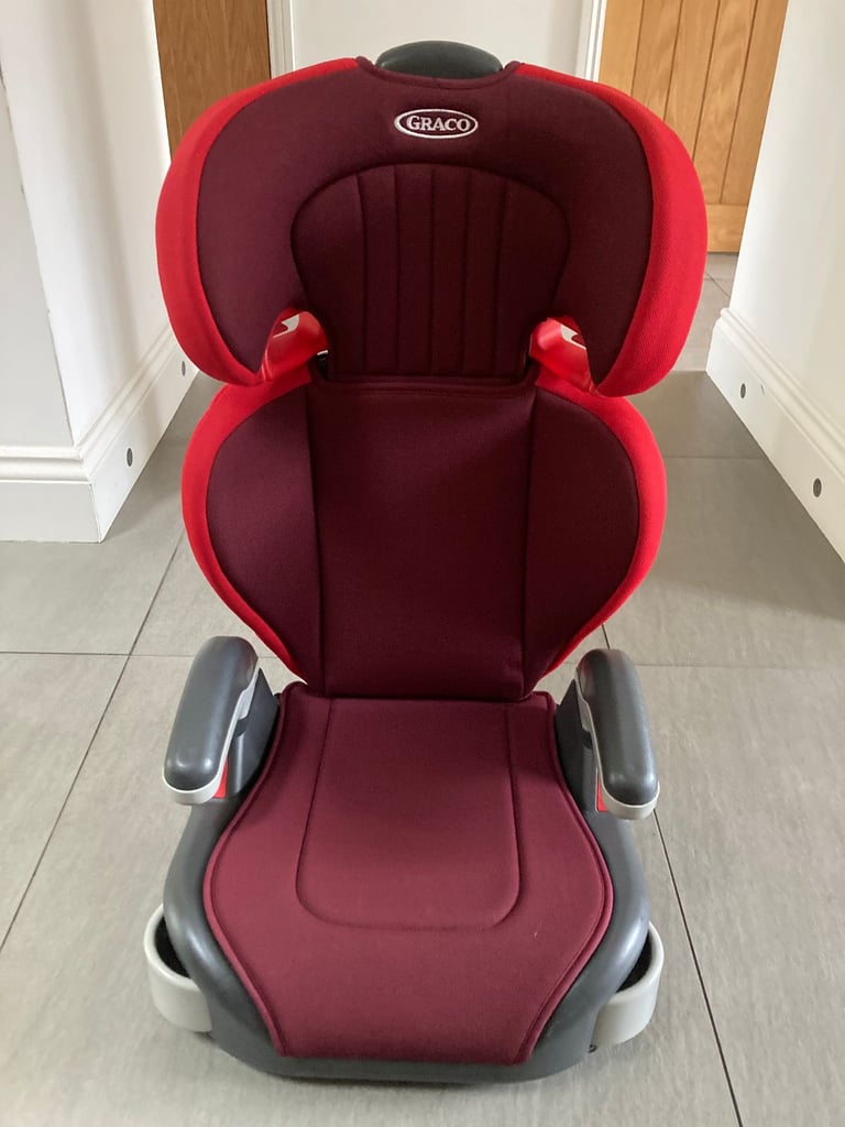 Graco Junior Maxi Lightweight High back Booster Seat, Group 2/3 Rare Chili Color