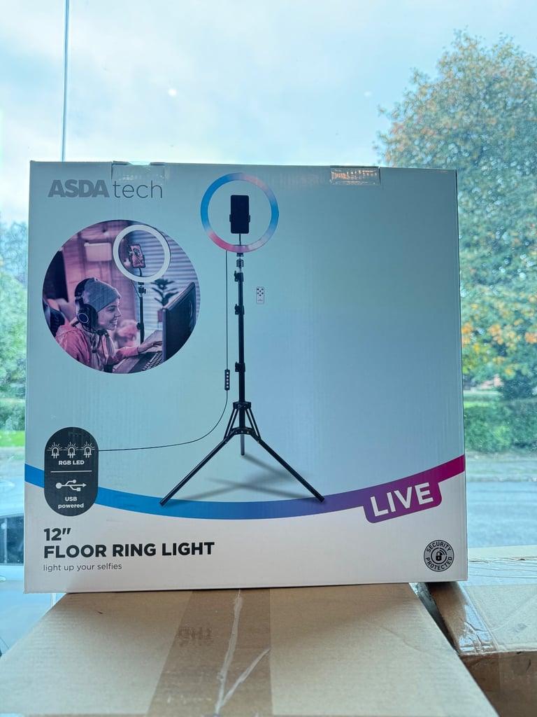 image for 12 inch standing ring light 