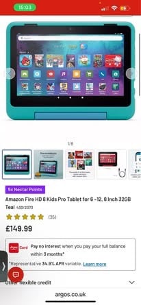 image for amazon fire tablet