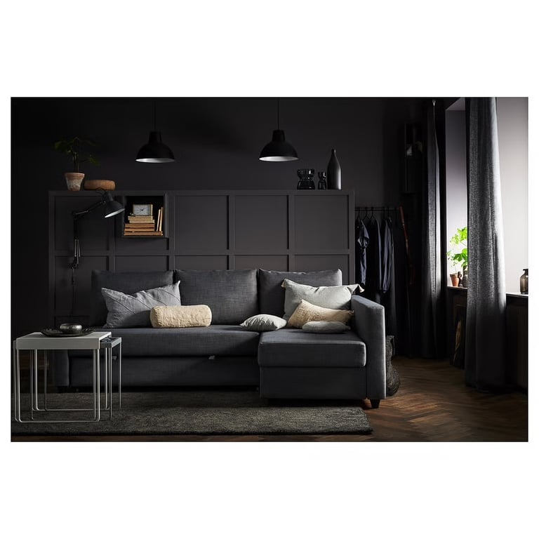 IKEA - FRIHETEN Corner sofa-bed with storage, Skiftebo dark grey - IMMACULATE- RRP £599