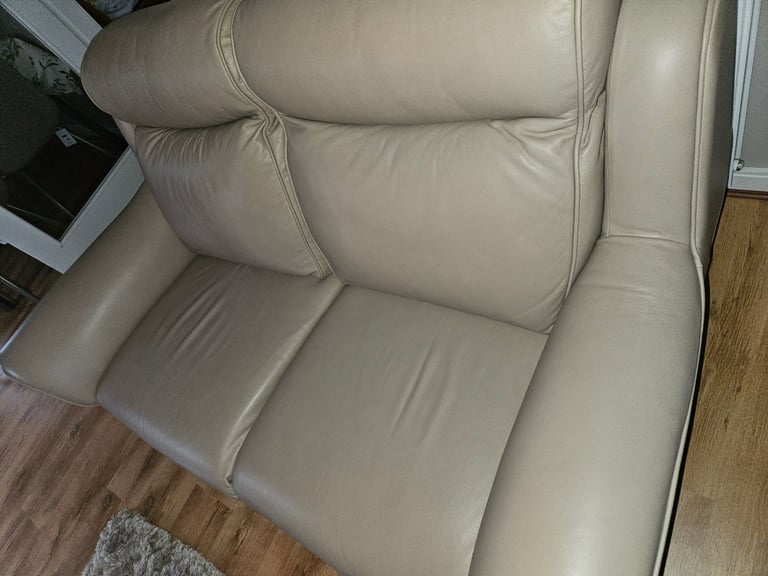 Leather 2 seater sofa