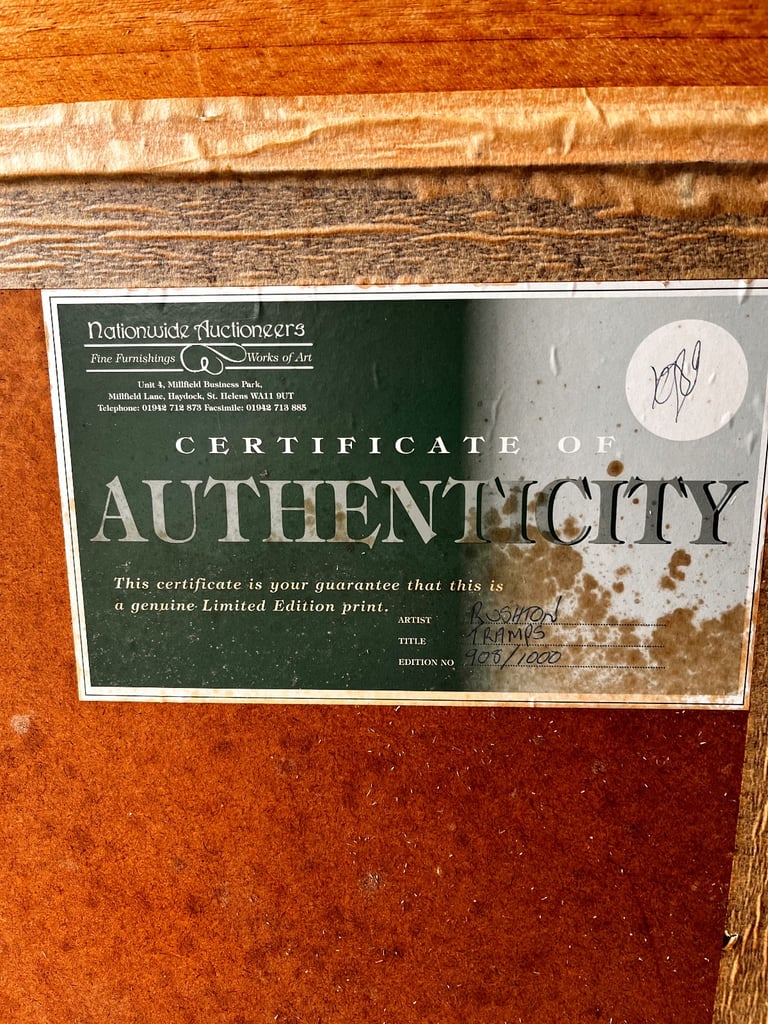 Tramps by L. Rushton Print