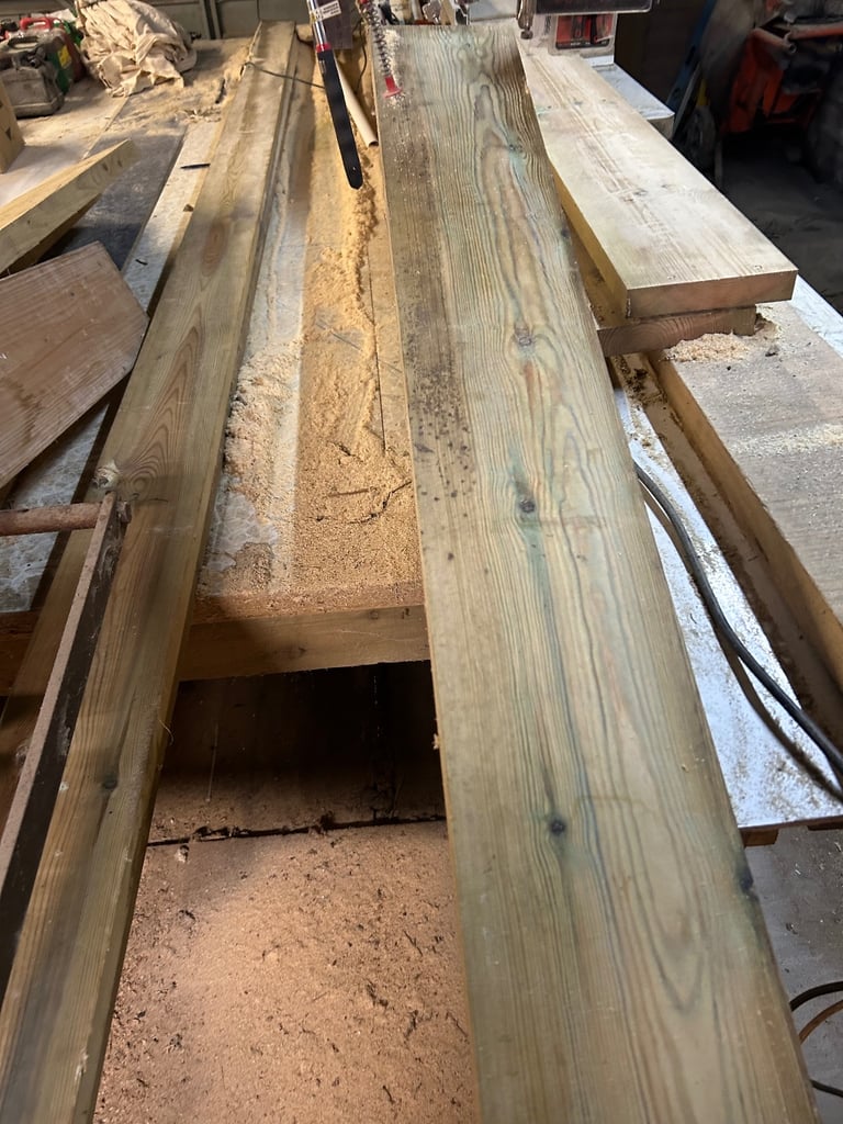 Quantity of Wooden Decking Boards