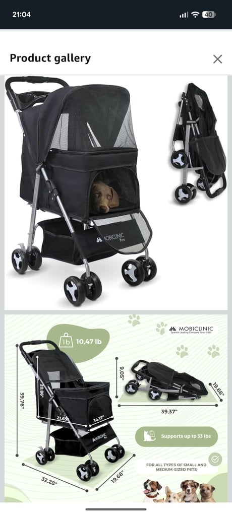 image for Dog buggy, used once 