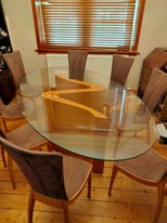 **REDUCED*Vintage 'Z' Dining table and eight chairs.
