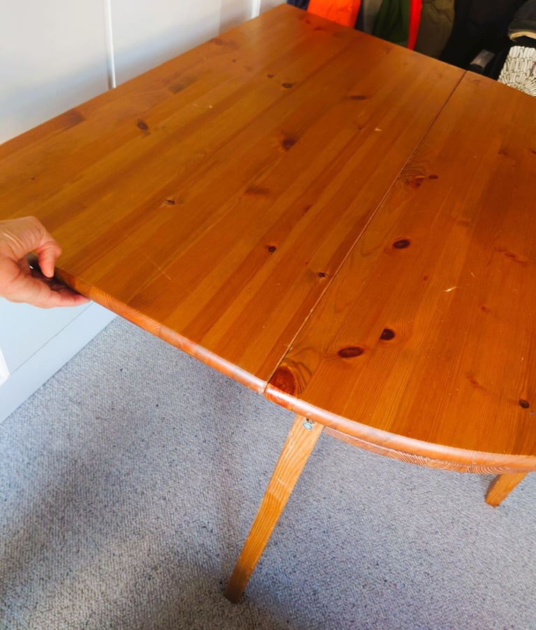 IKEA Drop-Leaf Table solid pine. Dining, Study practical cosy table. 