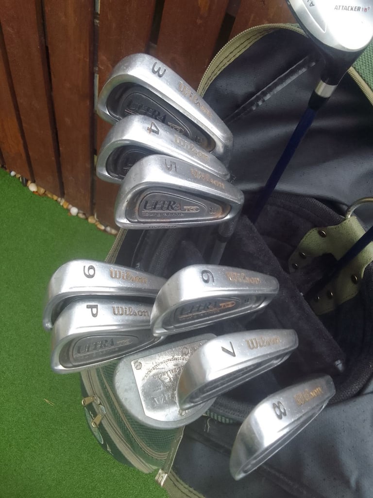 Golf Clubs and Bag