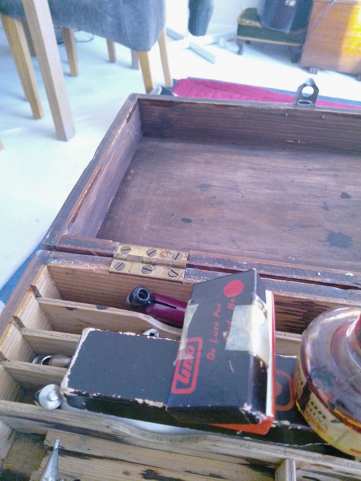 Vintage Writing Box with scribes and ink