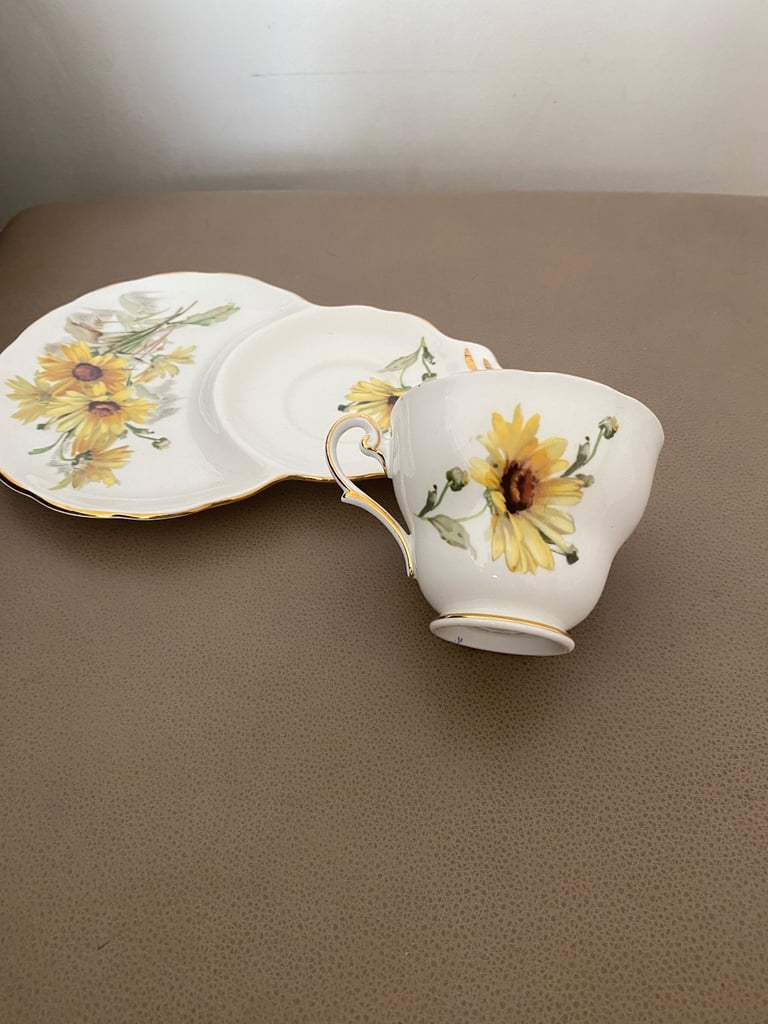 Bone china cup &  sandwich plate