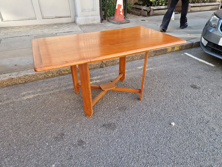 image for Solid Oak Art Deco Dining Table 