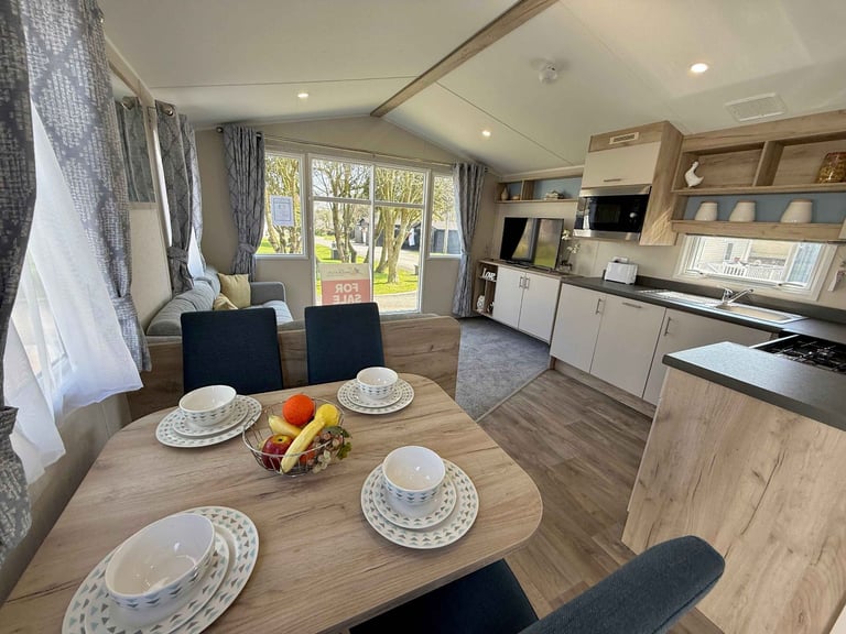 Ex demo New Willerby Linwood static caravan for sale at St Agnes Holiday Park, Truro TR4 8HS