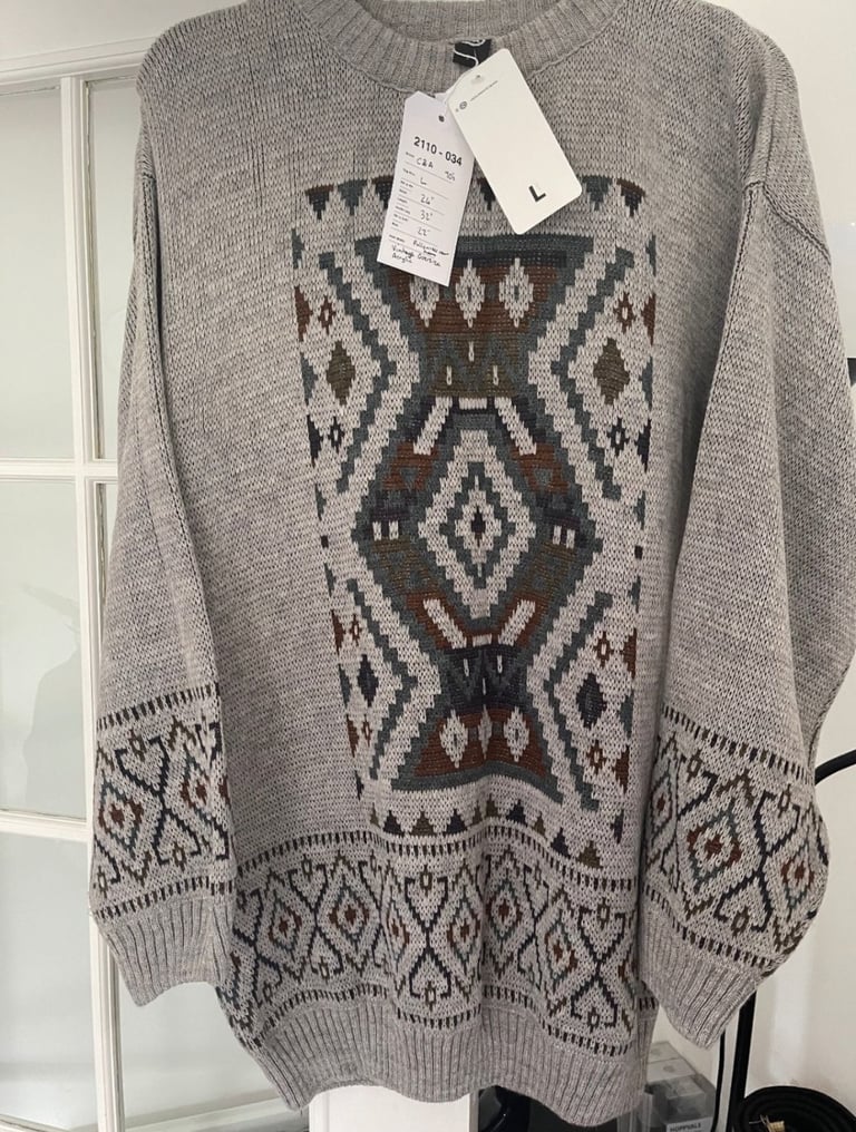 image for Vintage C&A Men Jumper Sweater Size L