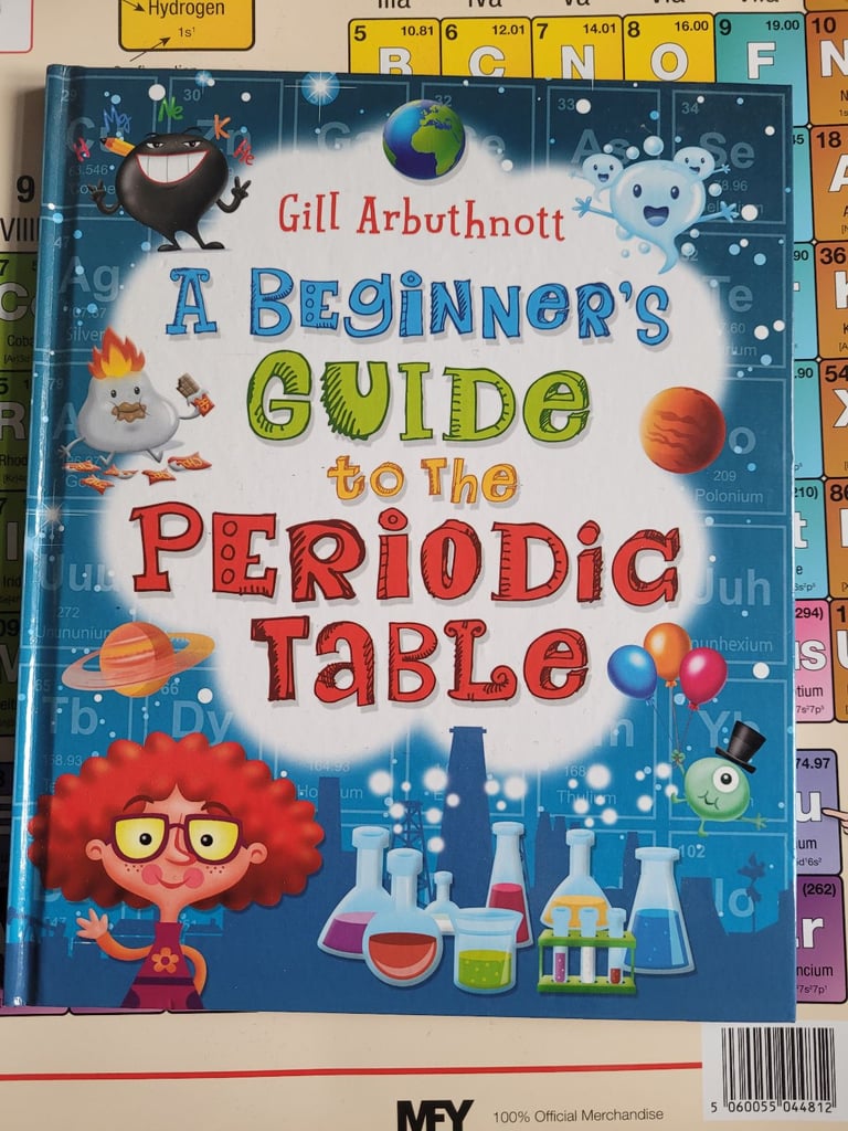 Beginners Guide to Periodic Table book and chemistry poster