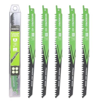 WORKPRO 5 PIECE WOOD BLADES FOR REPROCIPARATING SAW. BRAND NEW BOXED SEALED 