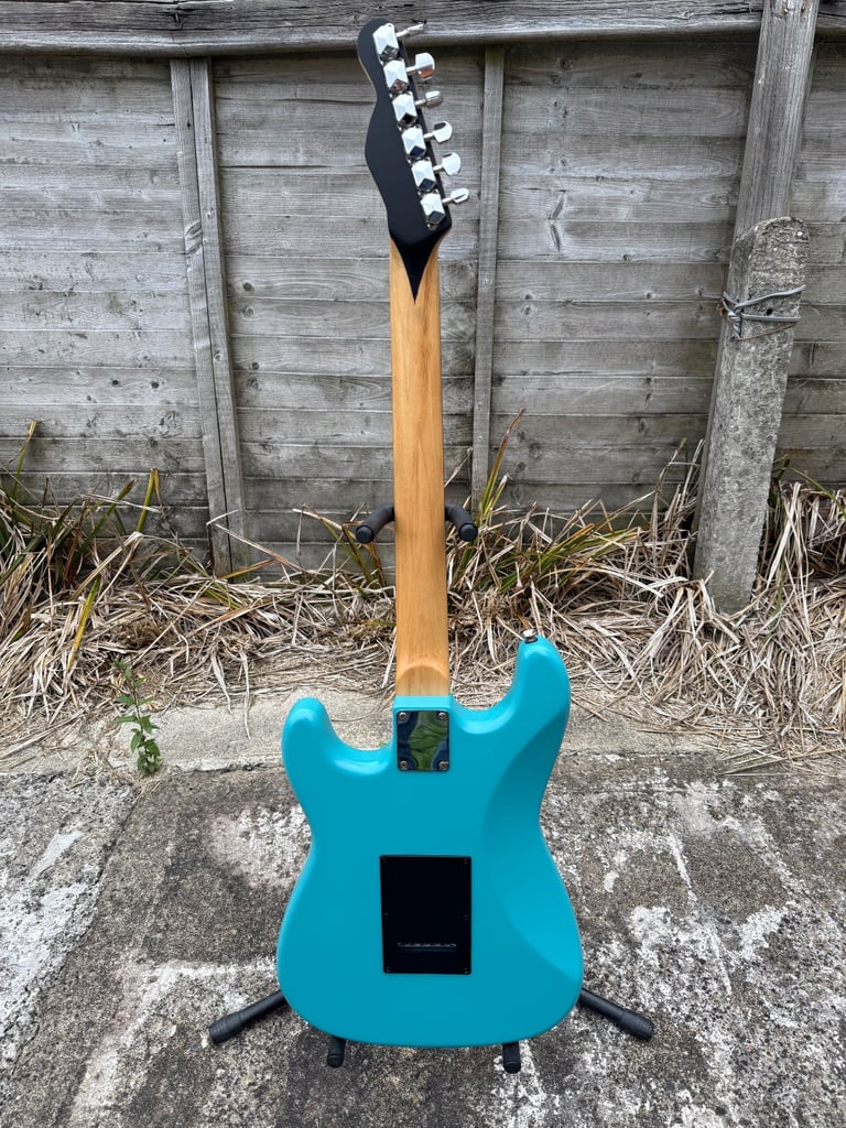 Custom Stratocaster electric guitar professionally setup & new strings 