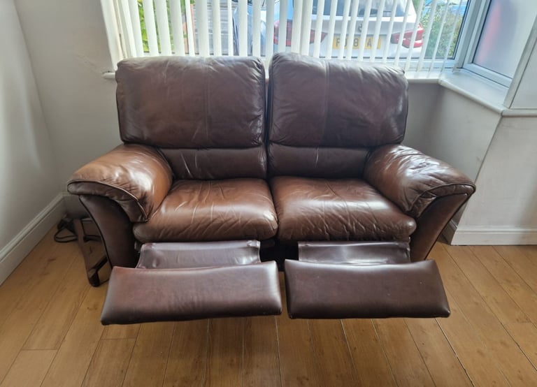 FREE 2 seater recliner leather sofa