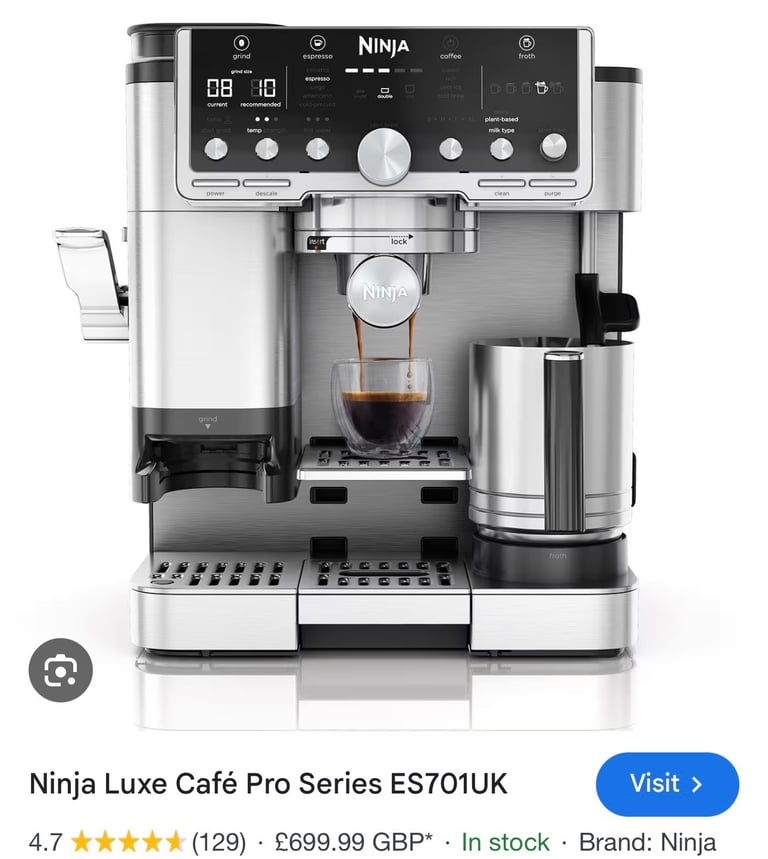NEW Ninja Luxe Cafe Pro Coffee Machine RRP£699.99