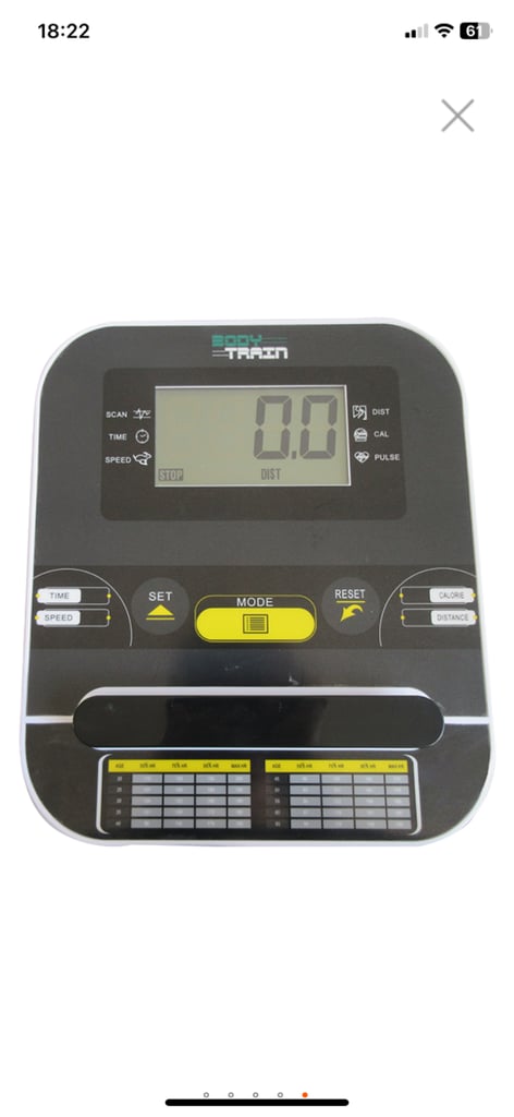 Body Train Elliptical Cross trainer 