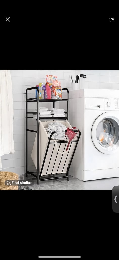 Laundry hamper storage 