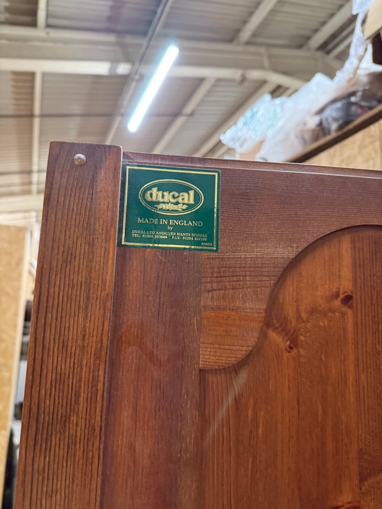 Ducal Pine Double Wardrobe With Drawers