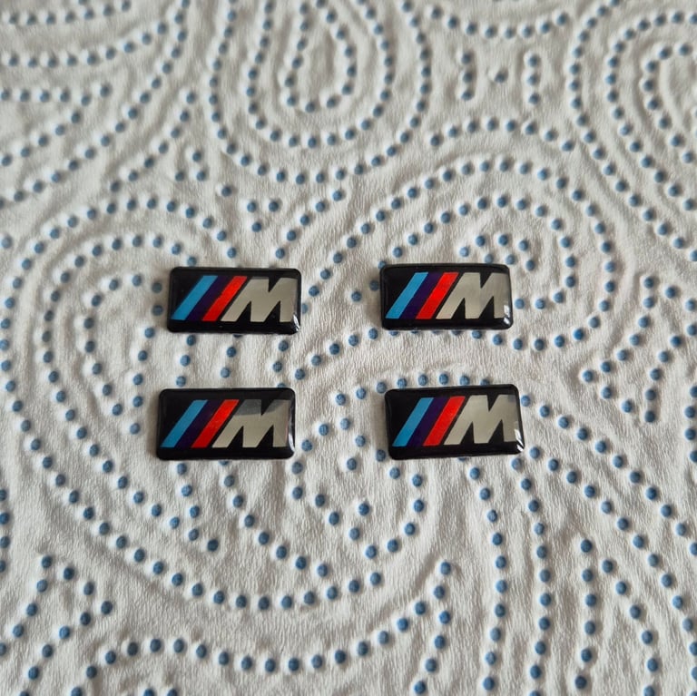 BMW M Sport Alloy Wheel Badge Emblem x 4