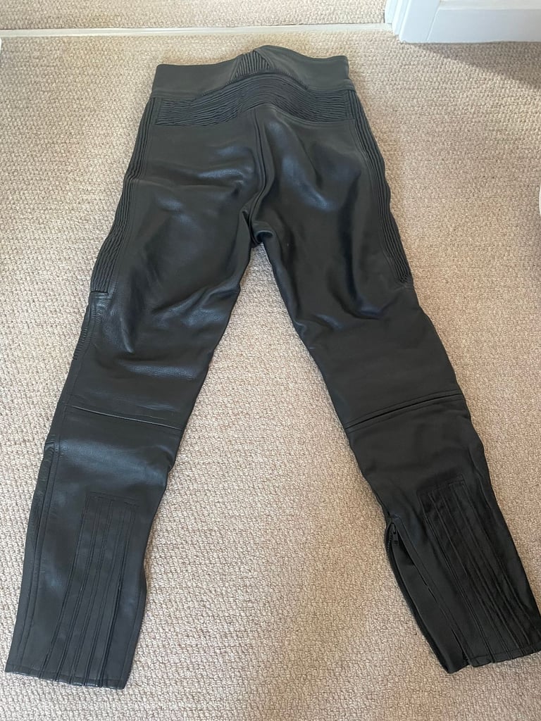 MENS LEATHER BELSTAFF MOTORBIKE TROUSERS