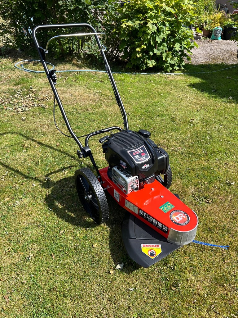 NEW American DR Brand Walk Behind Push Along Petrol Strimmer Full Working Order