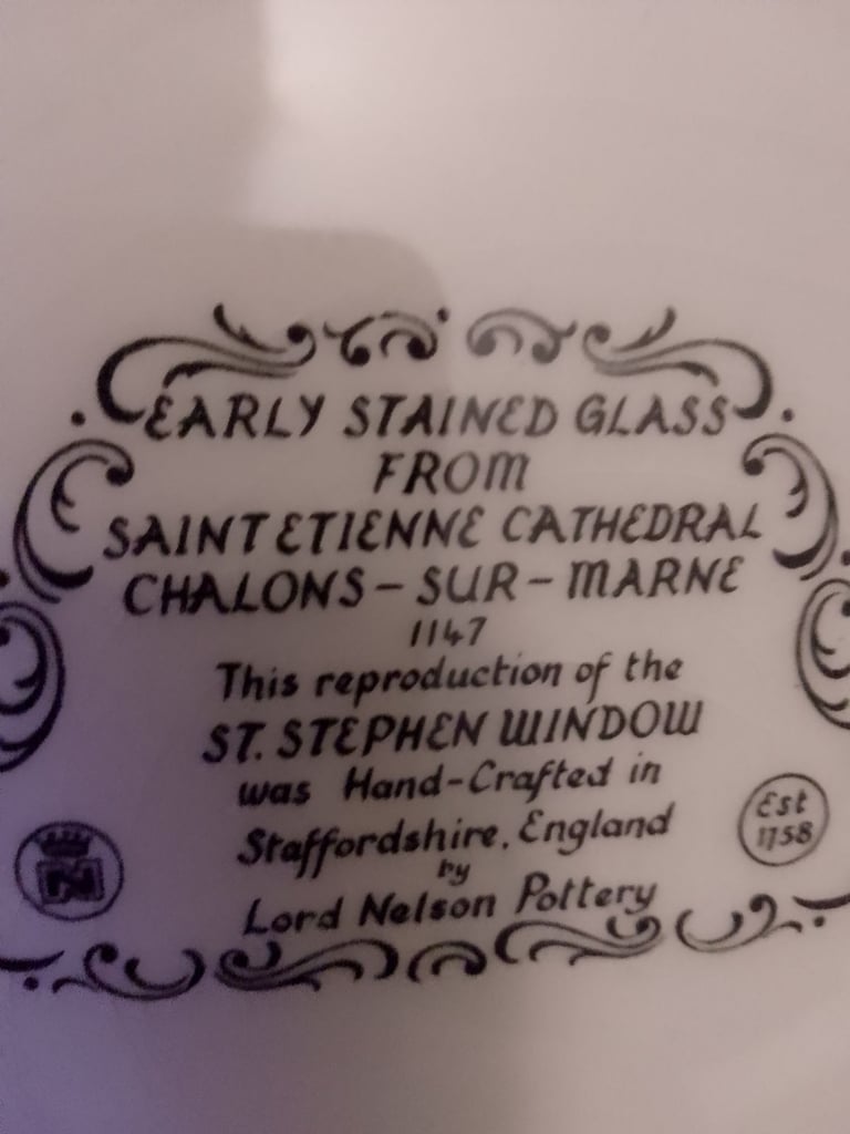 image for St Stevens window plate.