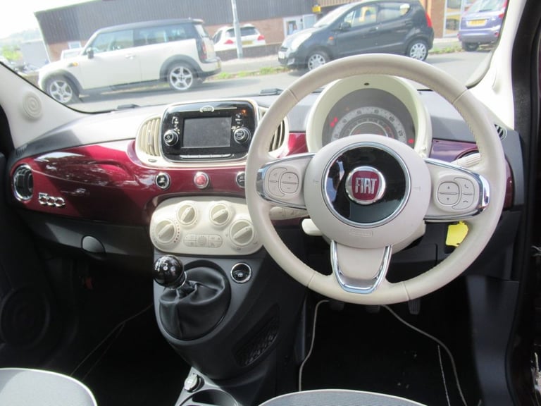 2017 67 FIAT 500 1.2 LOUNGE HATCHBACK 3DR PETROL MANUAL EURO 6 (S/S) (69 BHP)