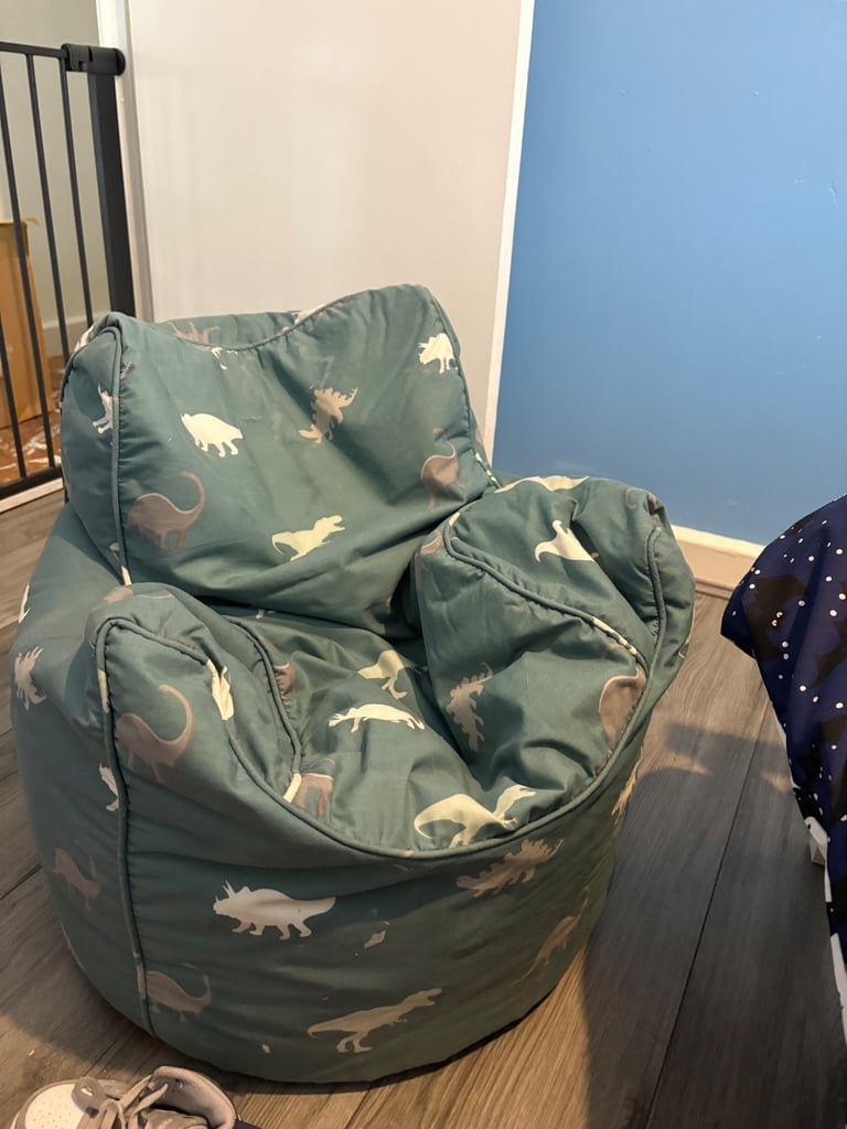 Kids dinosaur bean bag chair