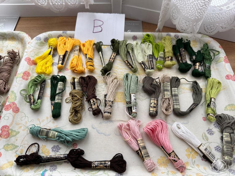 Embroidery cottons for cross stitch